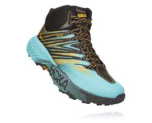 Hoka One One Speedgoat Mid GORE-TEX 2 Womens Trail Running Shoes Antigua Sand/Golden Rod | AU-742965